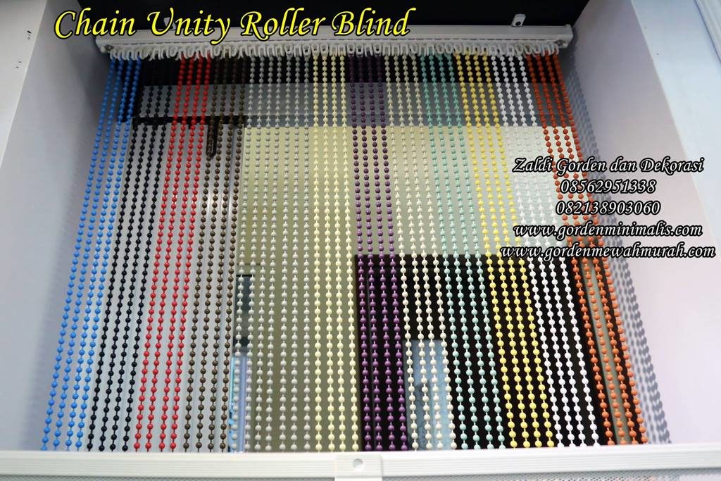 Pilihan warna gorden roller blind blackout unity chain