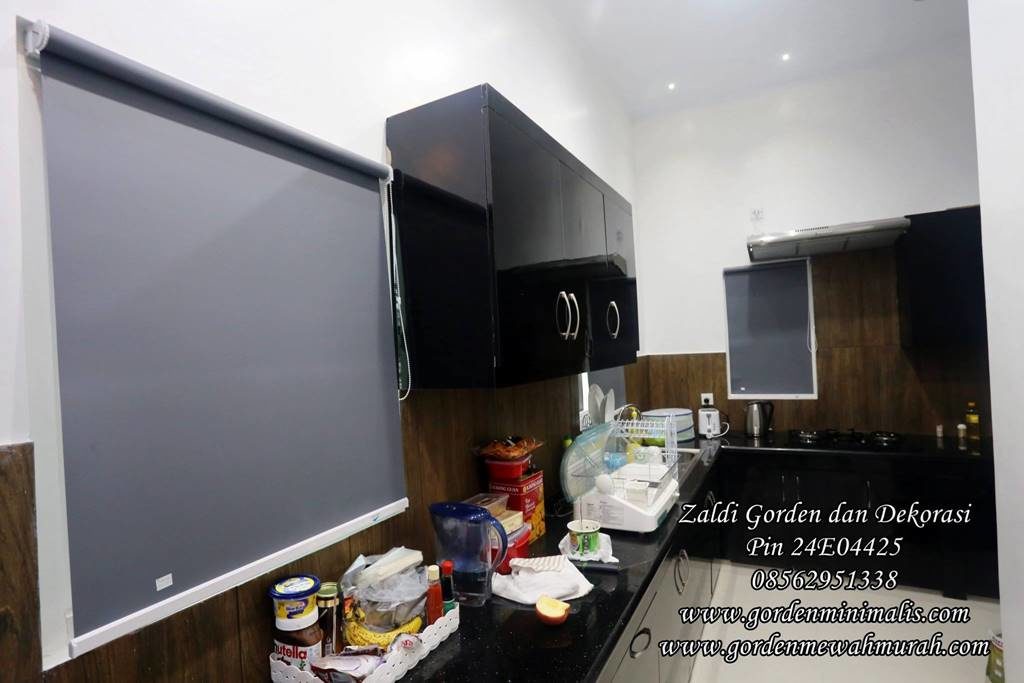 gorden dapur dapat menggunakan gorden roller blind blackout