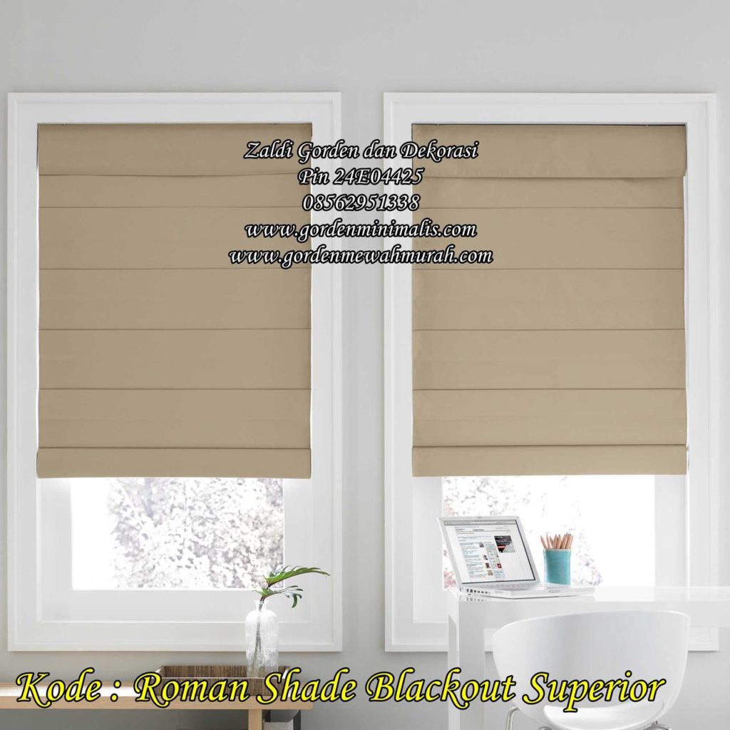 pilihan warna Gorden Roman Shade roller blind gorden lipat minimalis