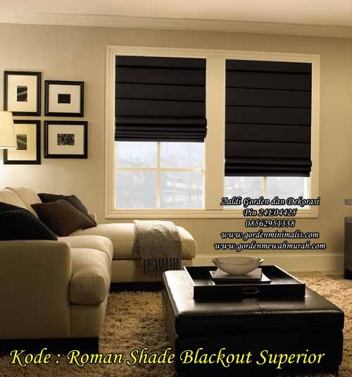 pilihan warna Gorden Roman Shade roller blind gorden lipat minimalis 