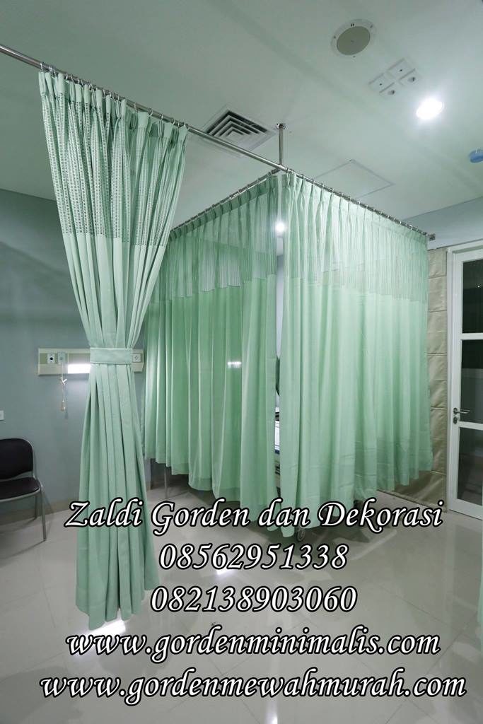 Gorden rumah sakit bahan polyester anti bakteri