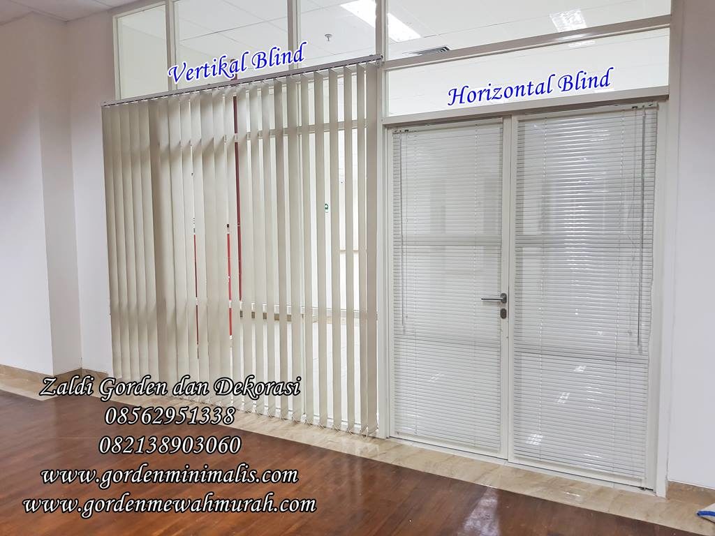 gorden vertikal blind dan gorden horizontal blind untuk kantor