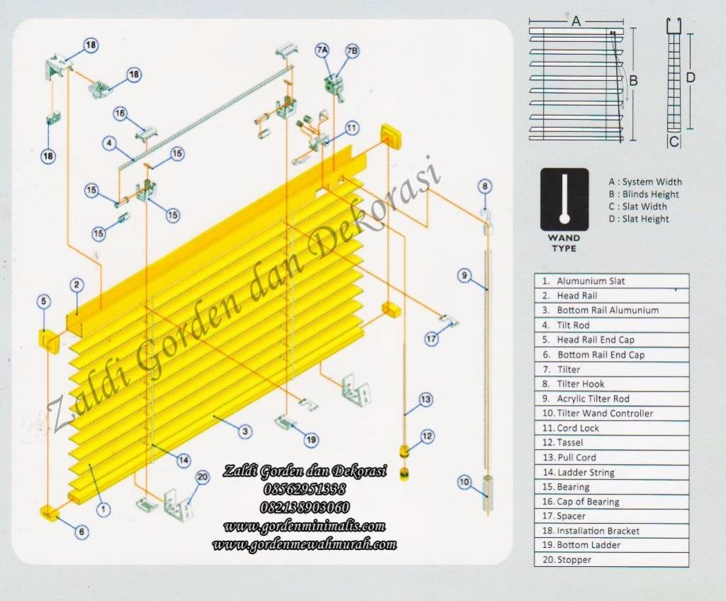 bagian gorden horizontal blind