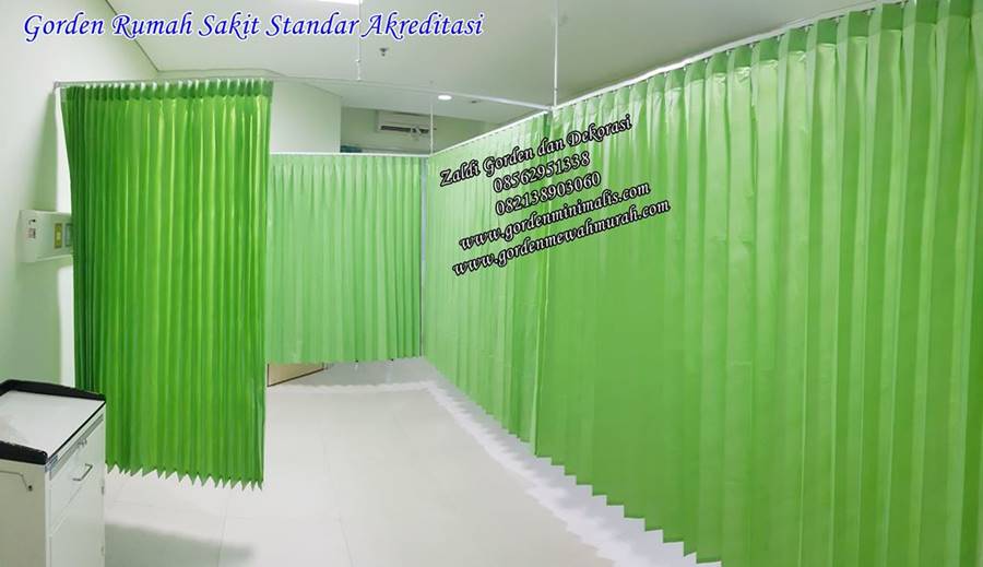 gorden rumah sakit bahan pvc anti noda ruang resusitasi