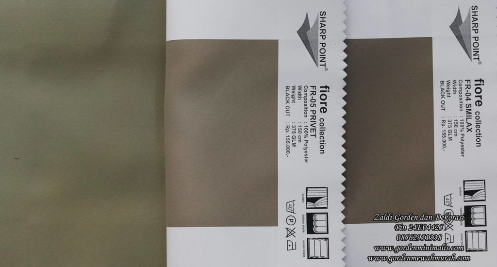 pilihan warna Gorden Roman Shade roller blind gorden lipat minimalis