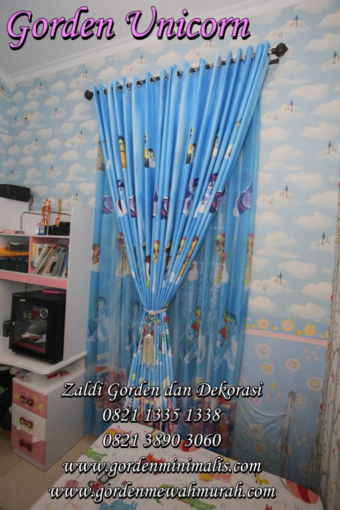 gorden unicorn kuda poni untuk kamar anak perempuan