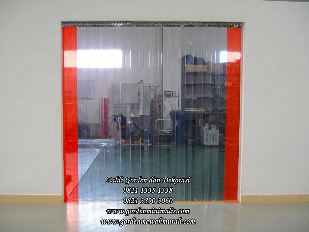 PVC Strip Curtain Gorden pvc Plastik transparan untuk penyekat