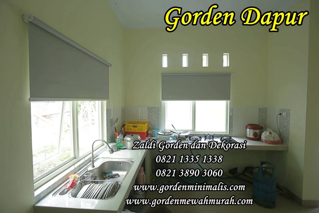 Gorden dapur tahan air roller blind blackout