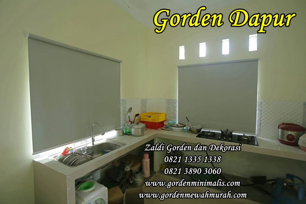 Gorden dapur tahan air roller blind blackout