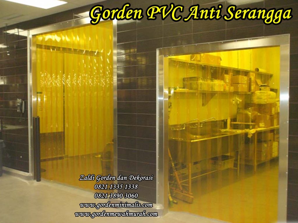 PVC Strip Curtain Gorden pvc Plastik anti serangga transparan untuk penyekat rumah makan restoran pabrik gudang