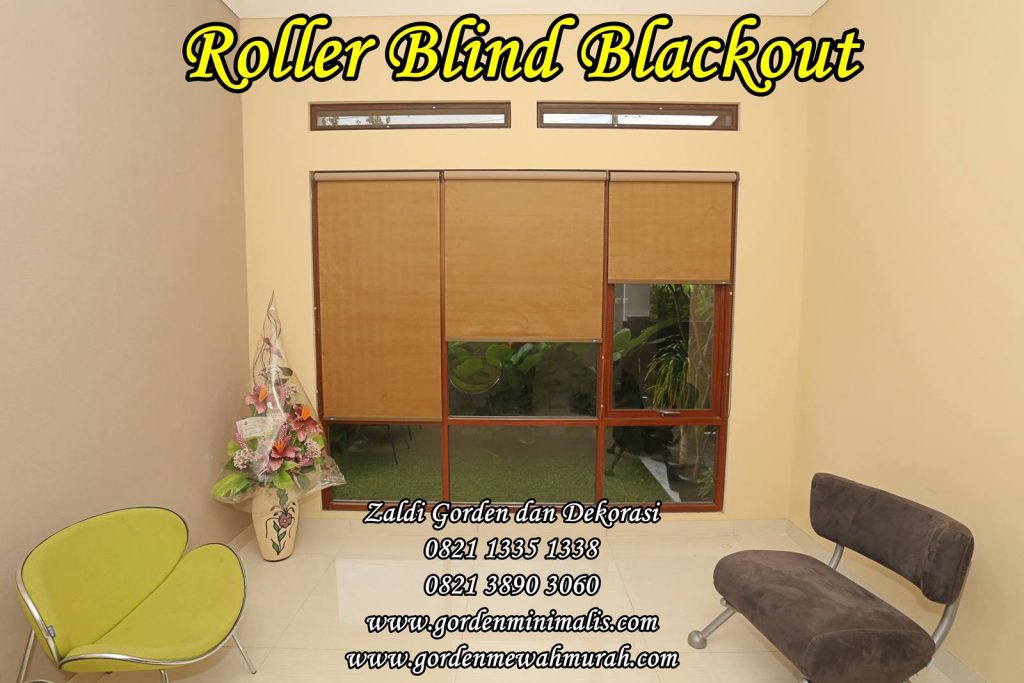 Roller Blind kantor murah bahan blackout