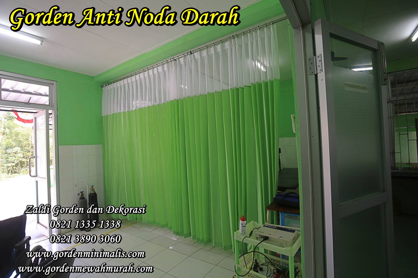 Gorden Rumah Sakit Bahan Anti noda darah air minyak saos