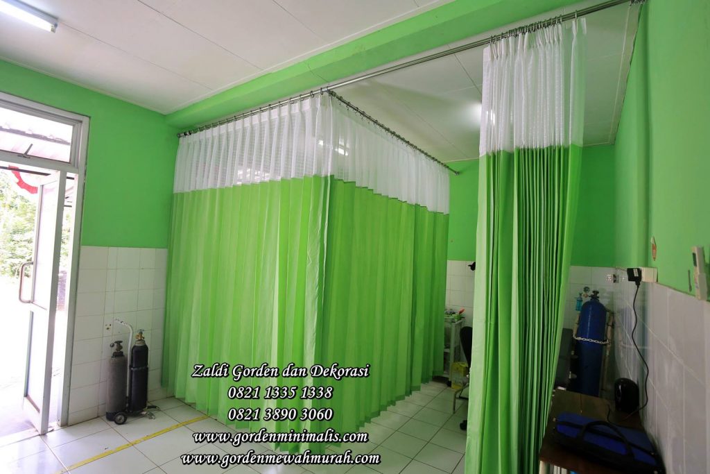 Gorden rumah sakit bahan pvc anti noda anti bakteri