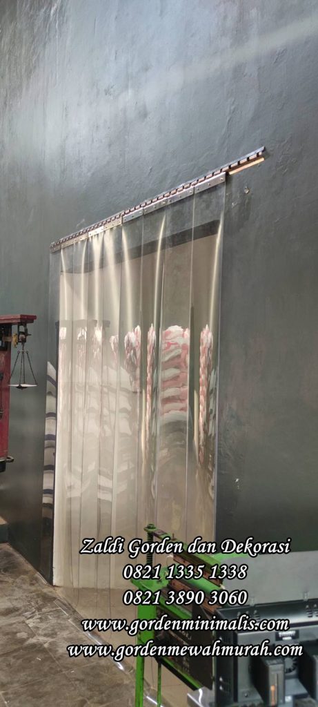 Tirai Gorden Plastik Transparan untuk penyekat pintu