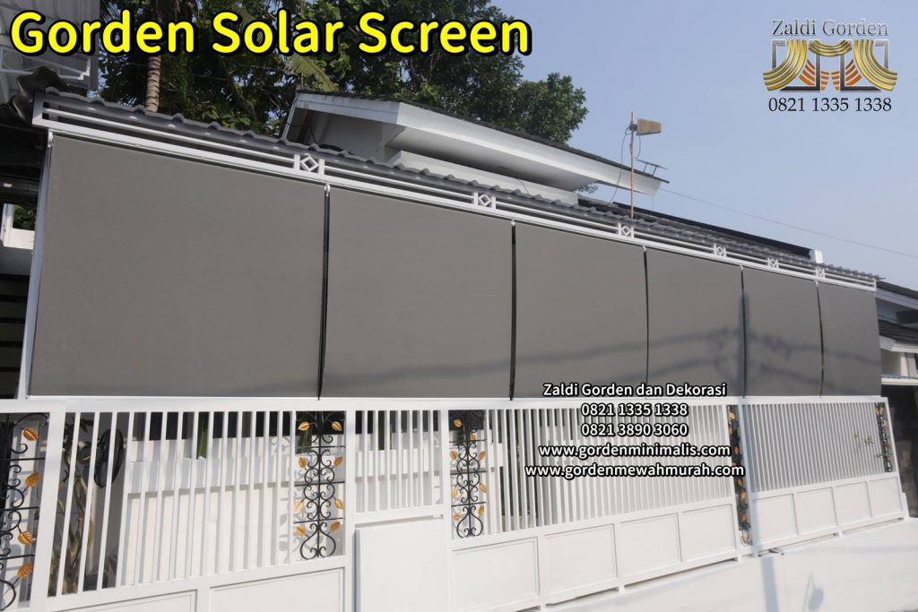 Gorden tampias Hujan sollar Blind suntex blind roller screen