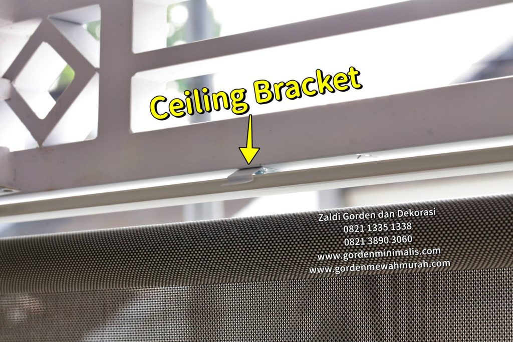 ceiling bracket outdoor sollar blind tampias hujan