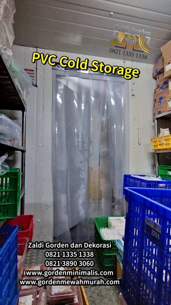 Tirai Gorden PVC Plastik Cold storage ruang pendingin