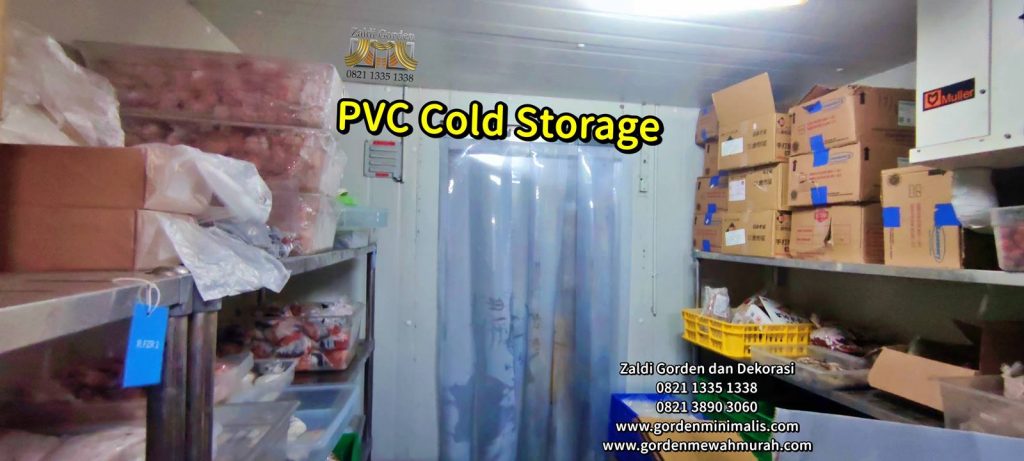 Tirai Gorden PVC Plastik Cold storage ruang pendingin