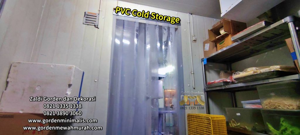 Tirai Gorden PVC Plastik Cold storage ruang pendingin