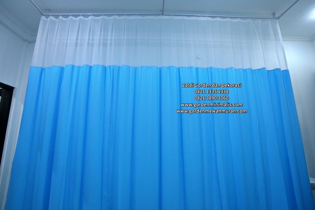 Gorden rumah sakit bahan pvc anti noda anti bakteri