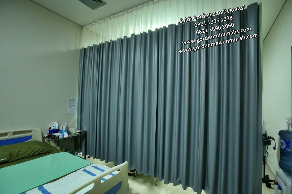 gorden pvc rumah sakit bahan anti noda anti bakteri