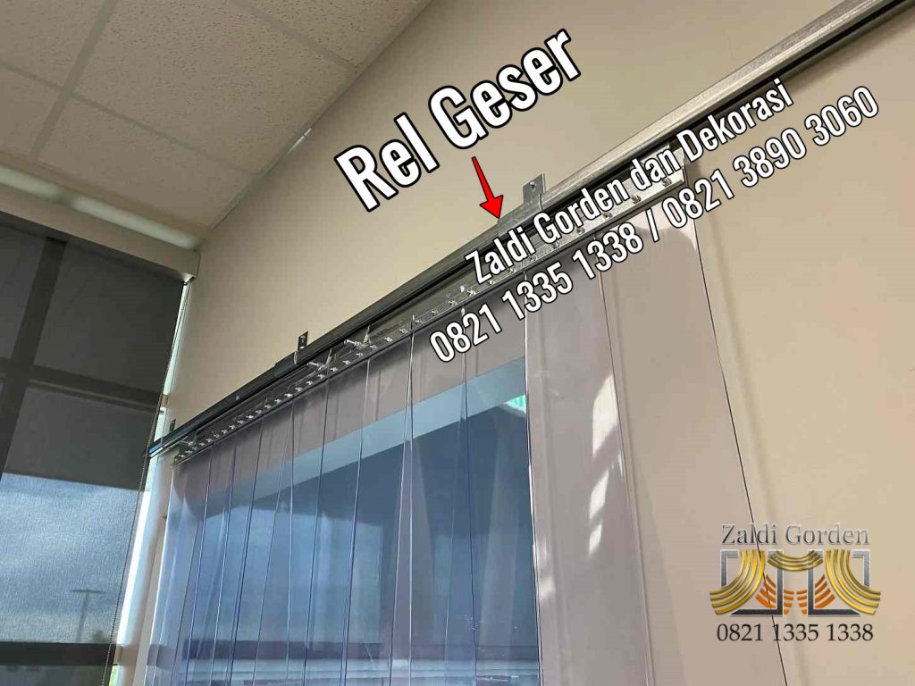 gorden plastik transparan geser pvc curtain sliding