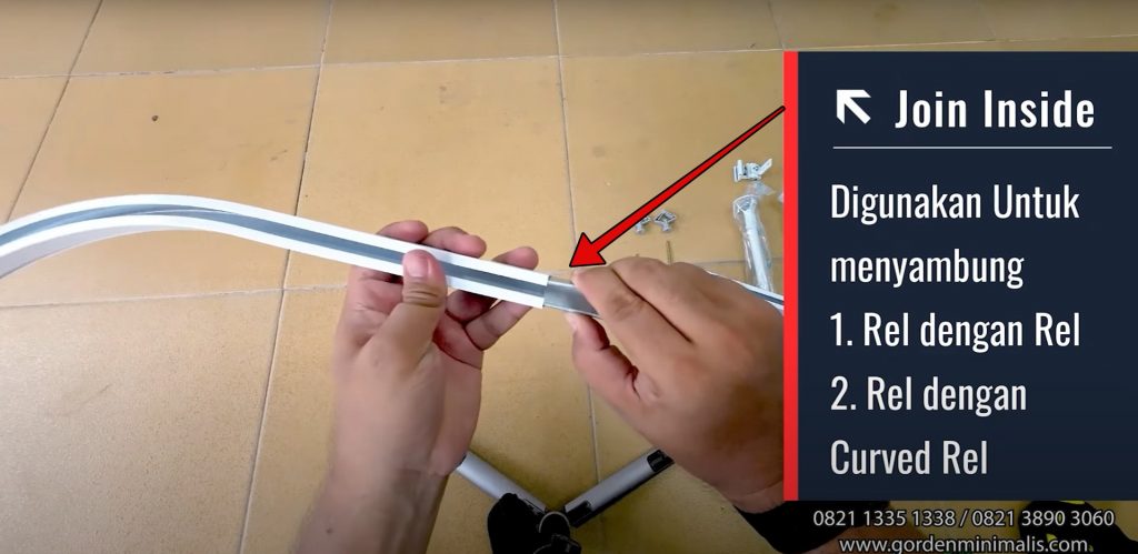 Join inside rel lengkung gorden rumah sakit