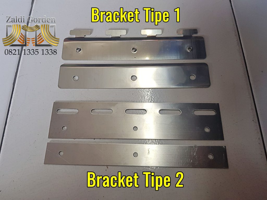 Bracket rel stainless gorden pvc transparan