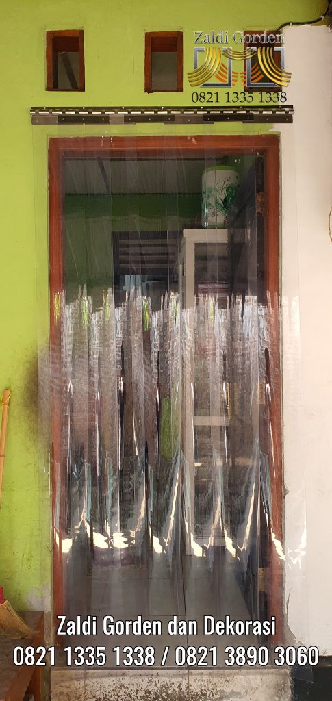 Gorden Plastik transparan pembatas pintu restoran dapur