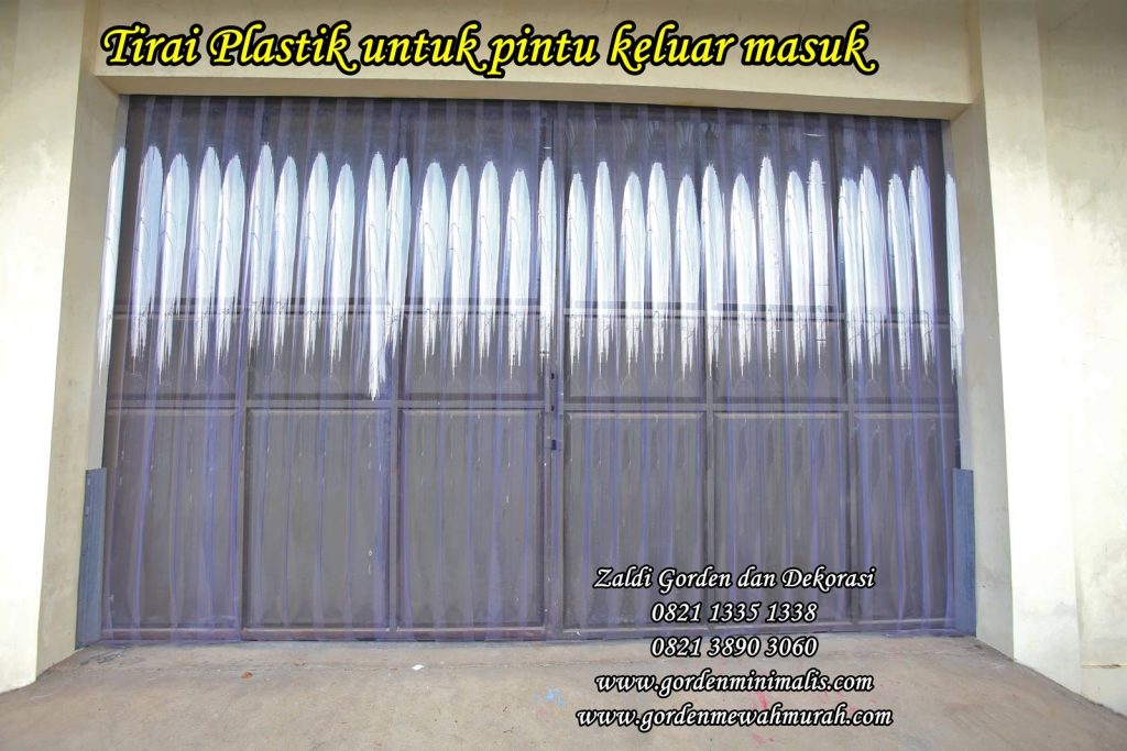 Tirai Plastik Transparan PVC Strip Curtain