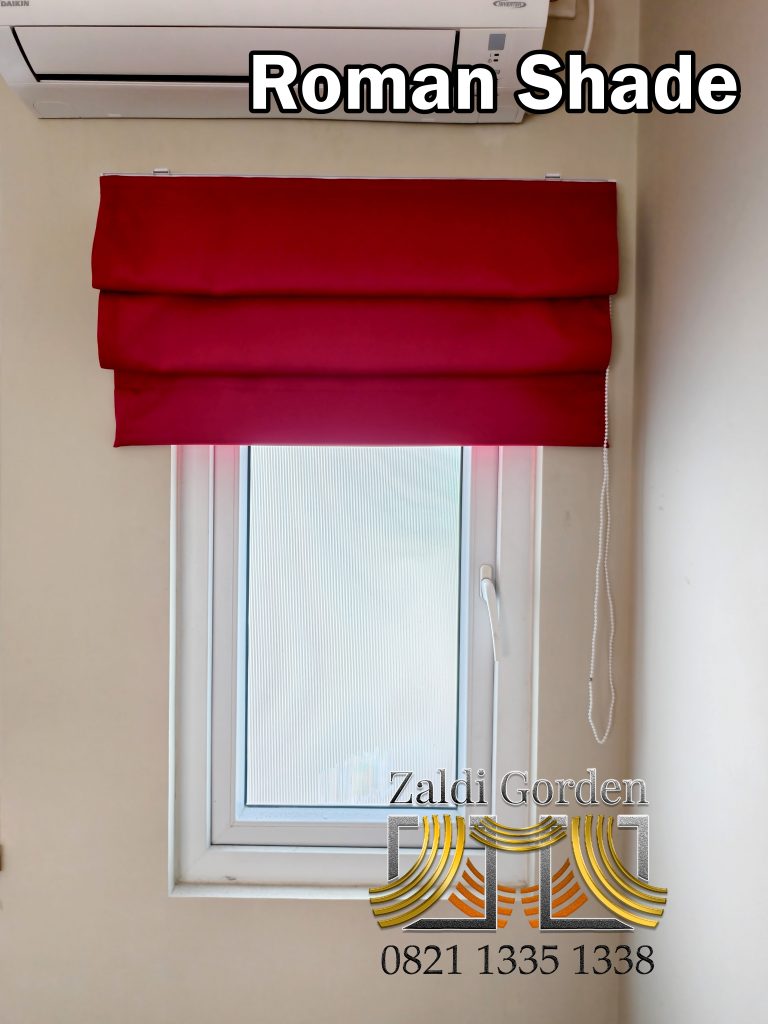 Gorden Roman Shade untuk jendela minimalis modern 1
