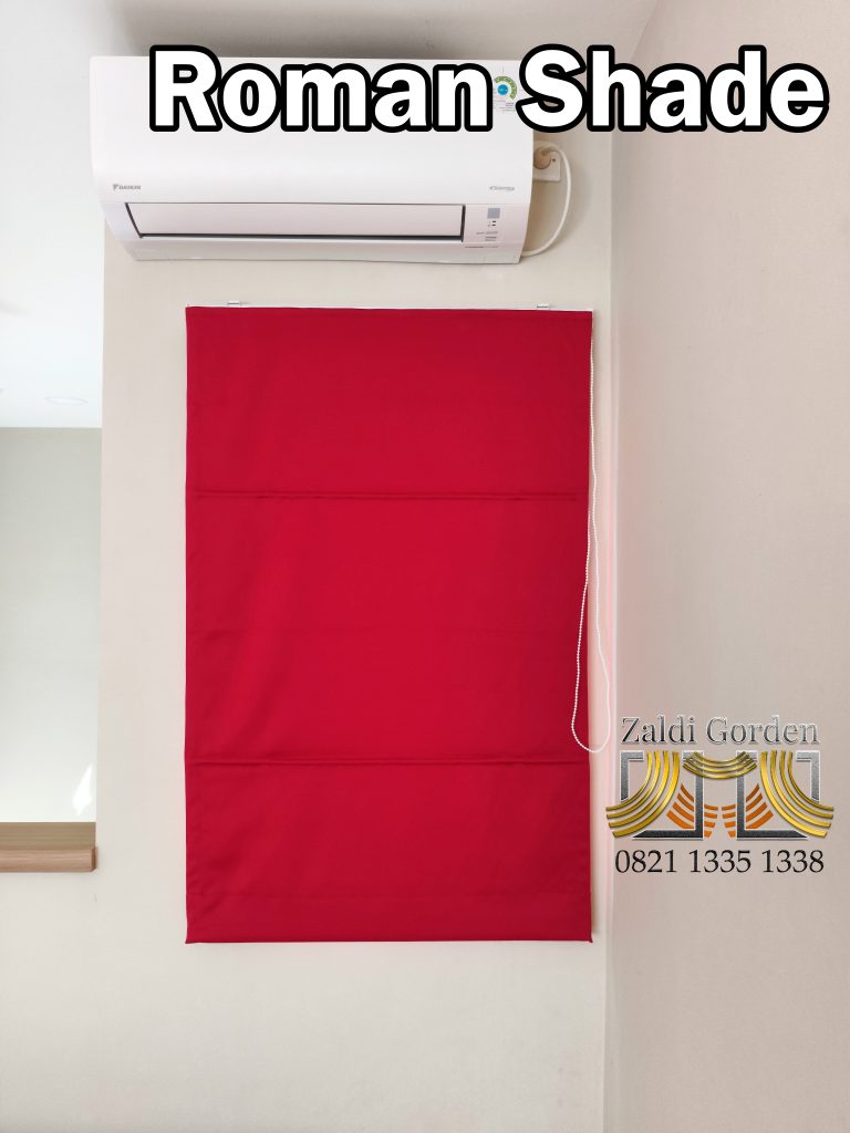 Gorden Roman Shade untuk jendela minimalis modern 1
