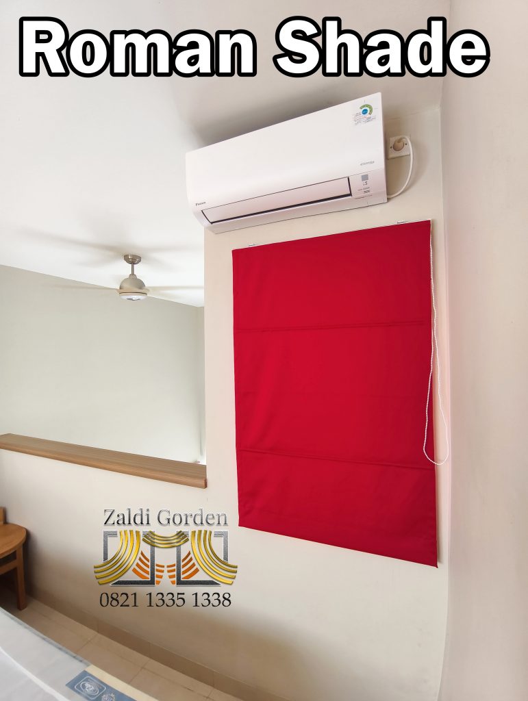 Gorden Roman Shade untuk jendela minimalis modern 1