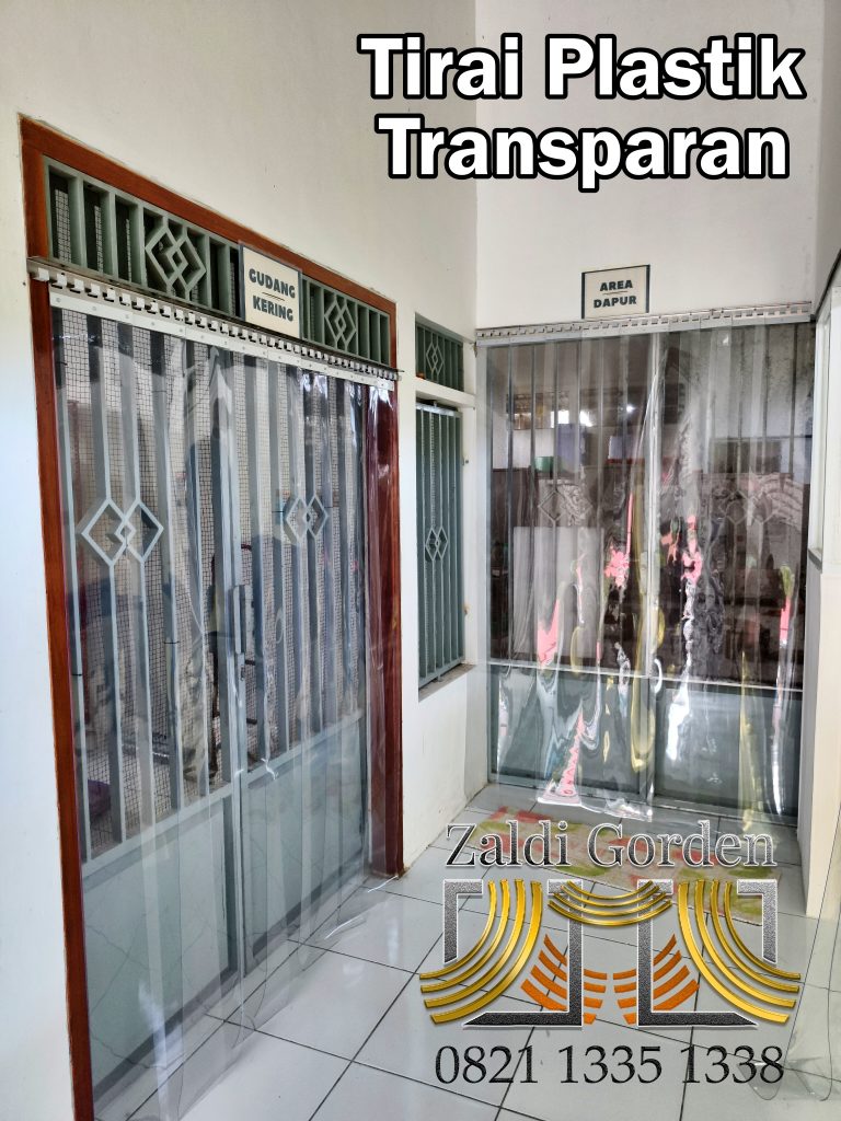 Tirai Plastik Transparan Area Dapur Makan Siang Bergizi Gratis 1Tirai Plastik Transparan