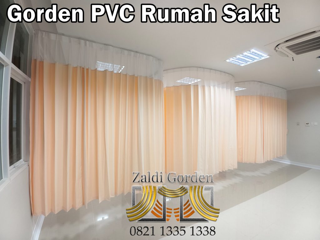 Gorden Rumah Sakit Bahan PVC anti noda anti bakteri bahan flexa 1Tirai Plastik Transparan