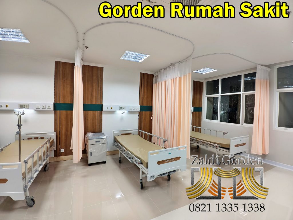 Gorden Rumah Sakit Bahan PVC anti noda anti bakteri bahan flexa 1Tirai Plastik Transparan