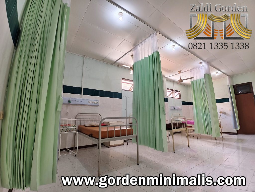 Gorden Rumah Sakit Bahan PVC anti noda anti bakteri 7Tirai Plastik Transparan