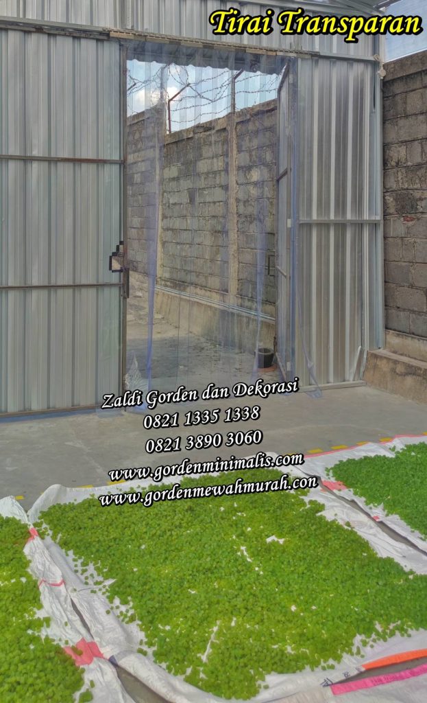 TIrai Plastik tranparan untuk pintu keluar masuk dan penyekat ruangan 20