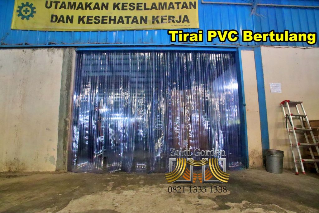Tirai Plastik bertulang ribbed curtain 16