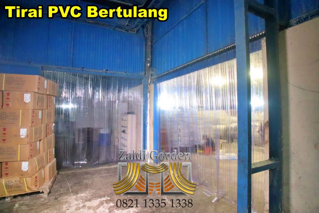 Tirai Plastik bertulang ribbed curtain 29