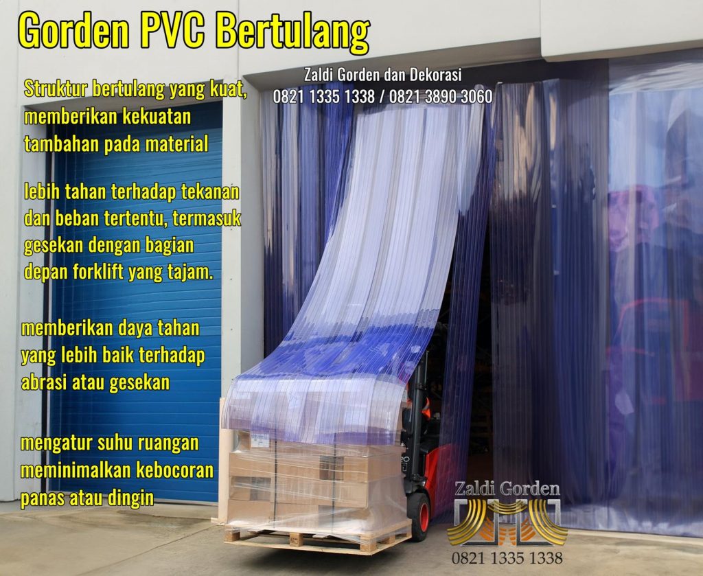 tirai plastik transparan bertulang 9