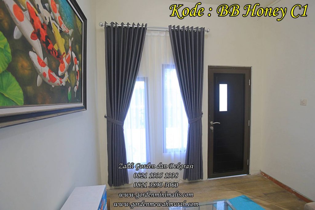 Gorden blackout untuk jendela rumah minimalis bahan bb Honey C1 a