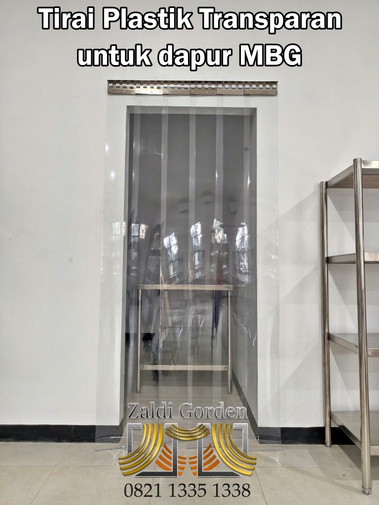Tirai Plastik transparan untuk dapur MBG 13Tirai Plastik Transparan