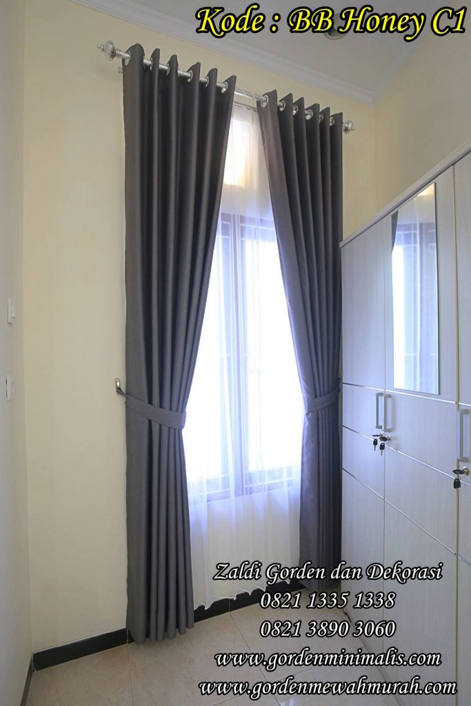 gorden blackout untuk rumah minimalis bahan honey C1 g