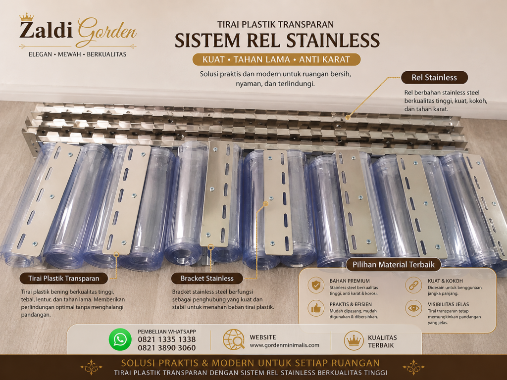 Bracket Stainless Rel Stainless Gorden PVC Strip Curtain 8