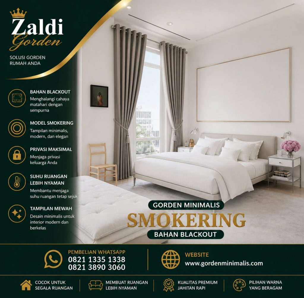 Gorden Minimalis bahan blackout terbaru untuk rumah minimalis modern 3