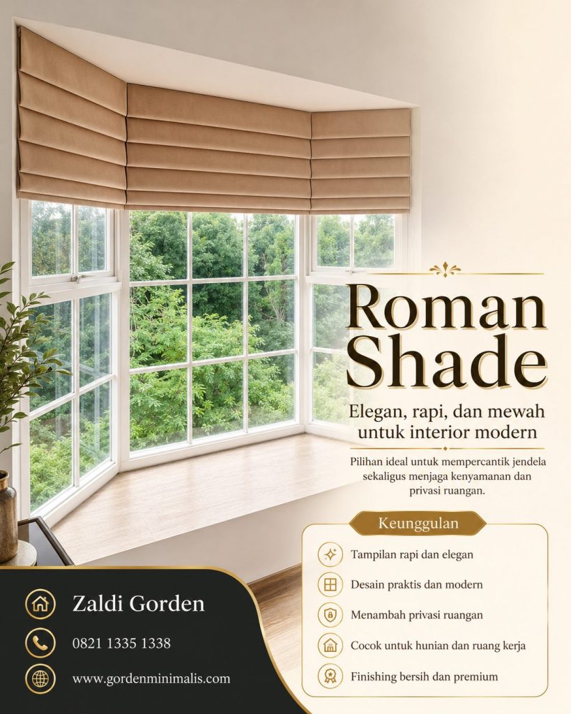 Gorden roman shade minimalis modern 1