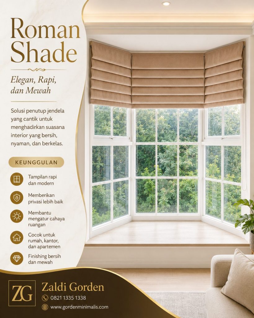 Gorden roman shade minimalis modern 2