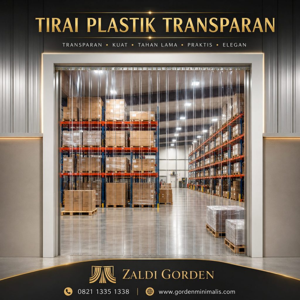 Tirai Plastik Transparan untuk pabrik industri gudang cold storage 3