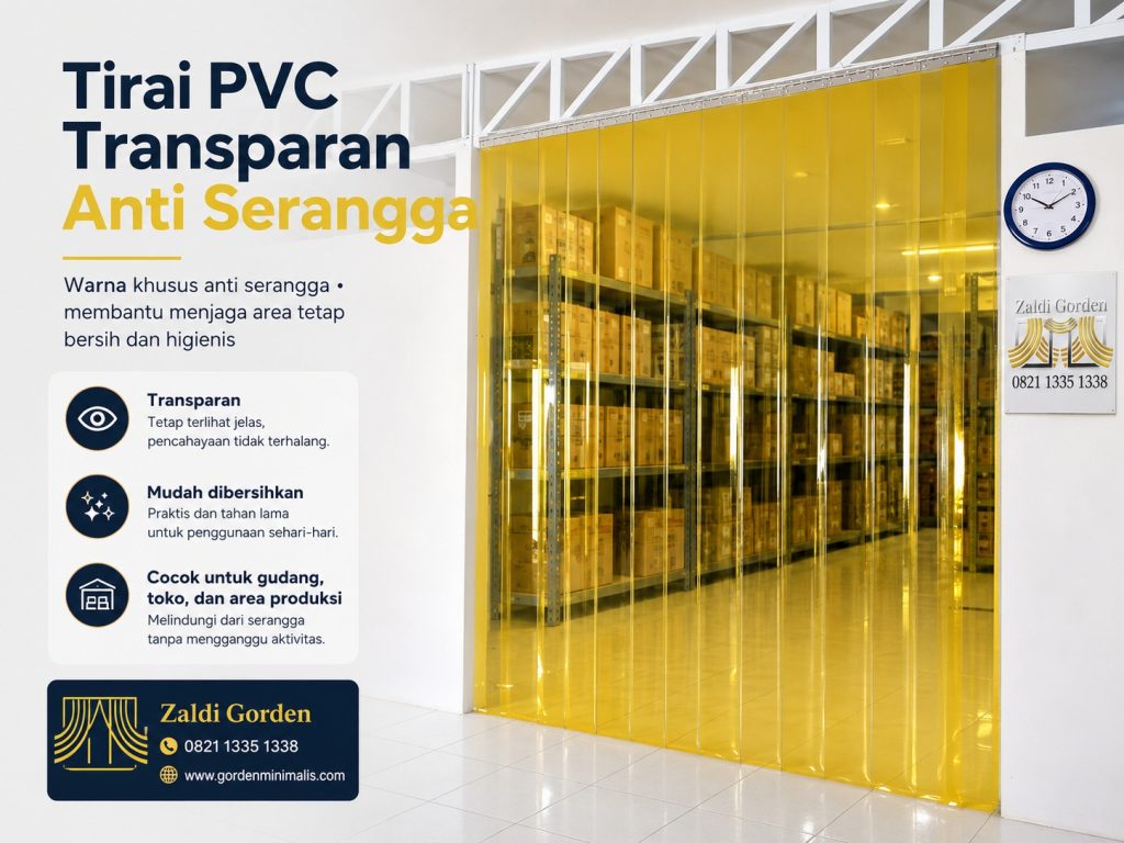 Tirai Plastik transparan anti serangga 2